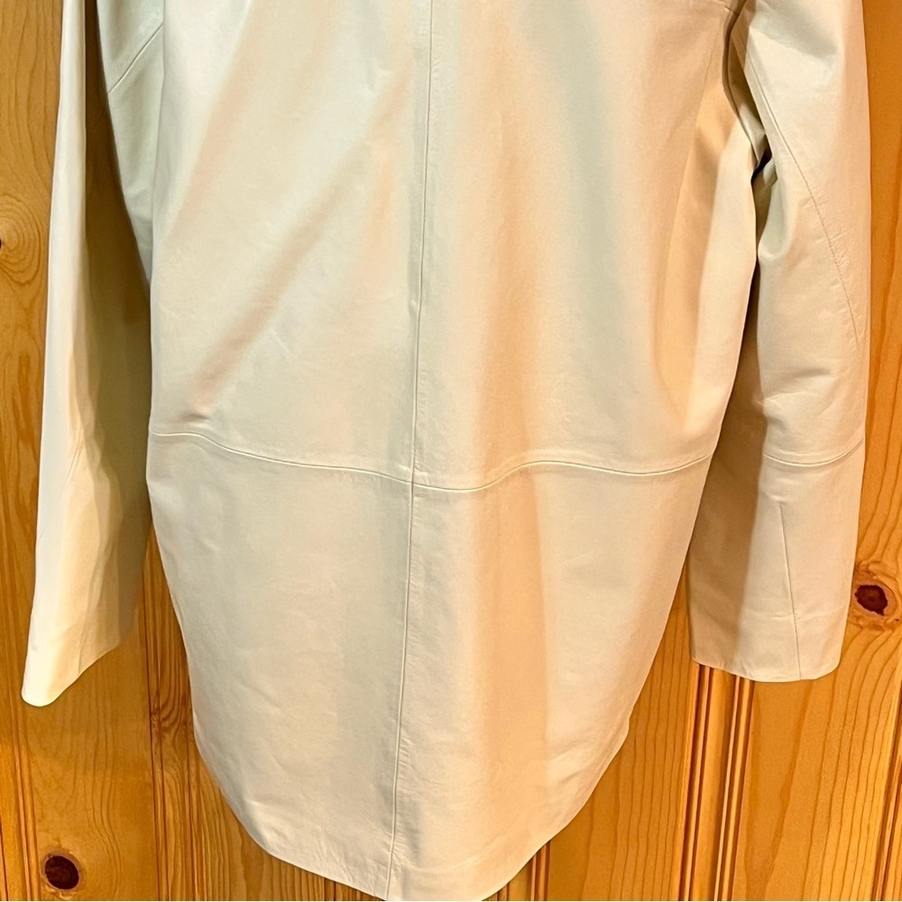 Holzweiler Flora Creamy Yellow Leather Jacket Sz-M - Picture 8 of 12